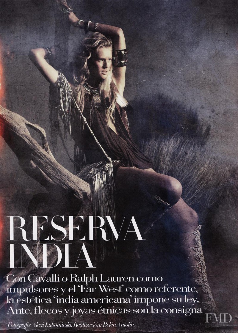 Toni Garrn featured in Reserva India, April 2011