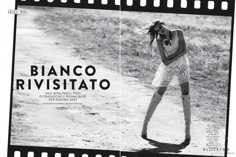 Annemara Post featured in Bianco Rivisitato, March 2013