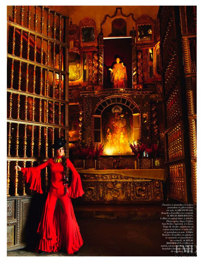 Aymeline Valade featured in Inca, April 2013