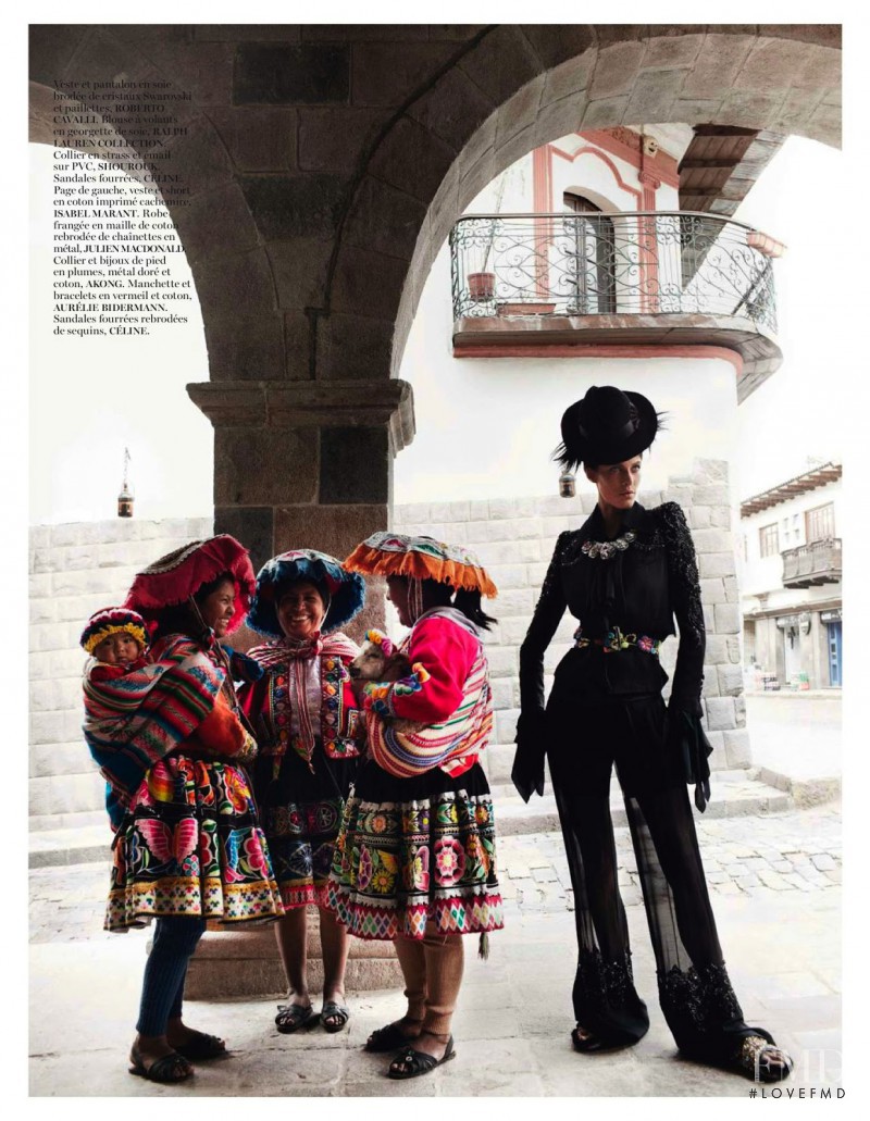 Aymeline Valade featured in Inca, April 2013
