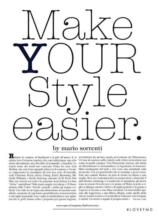 Make Your Style Easier, March 2011