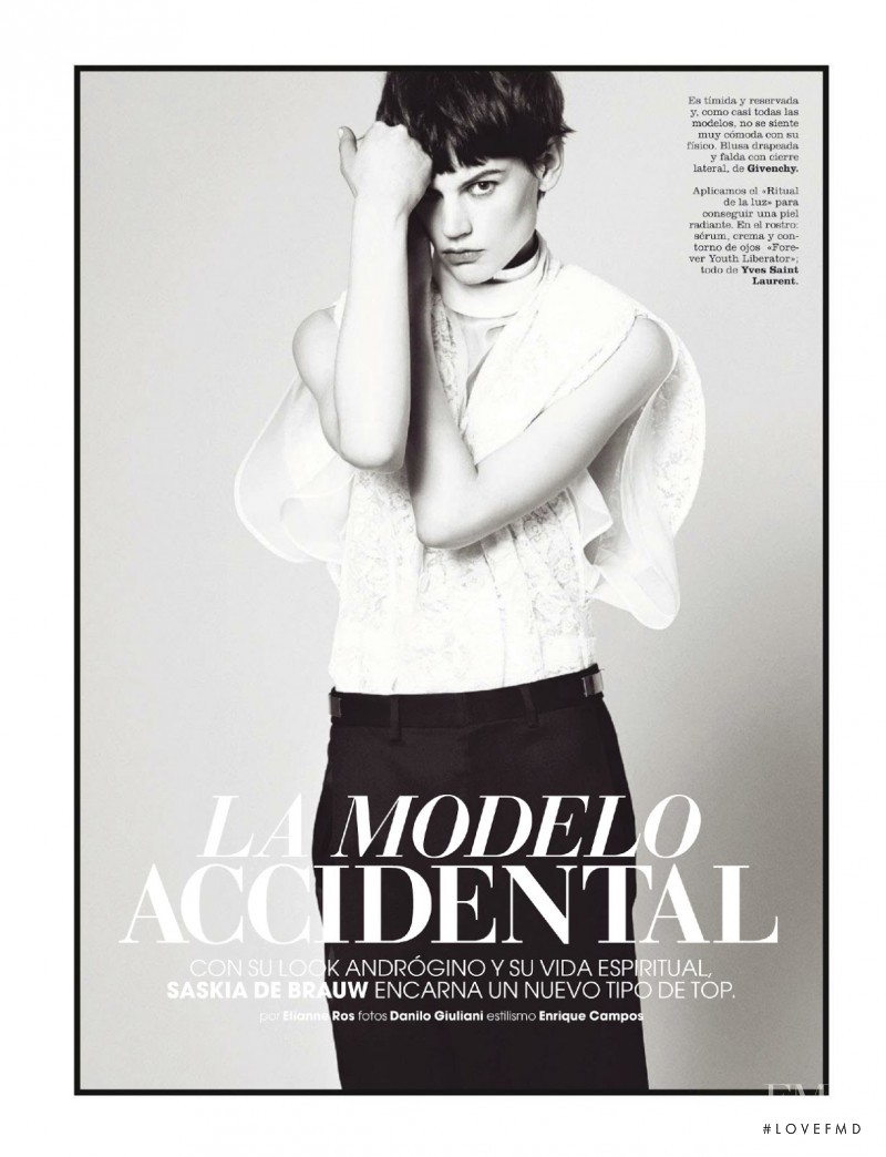 Saskia de Brauw featured in La Modelo Accidental, April 2013