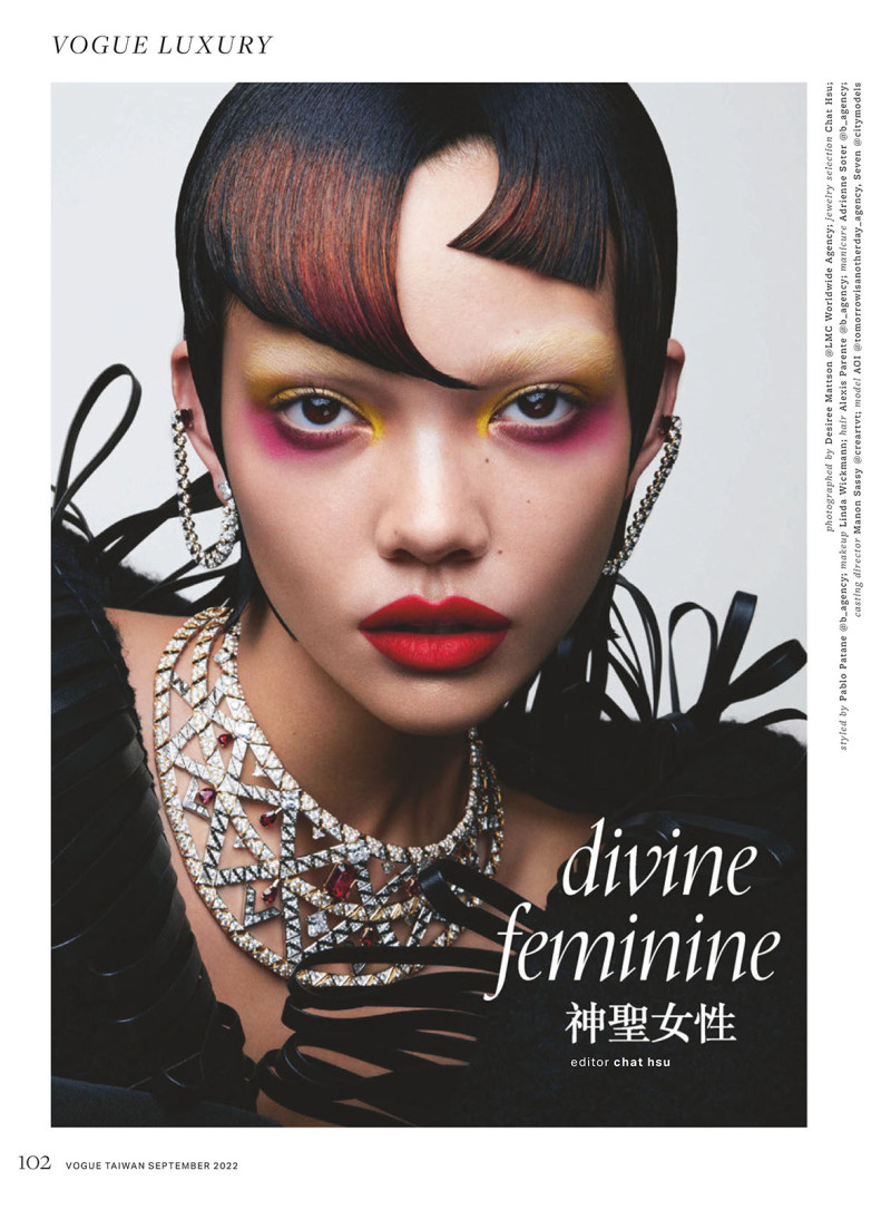 Aoi Aoi featured in Divine Feminine, September 2022