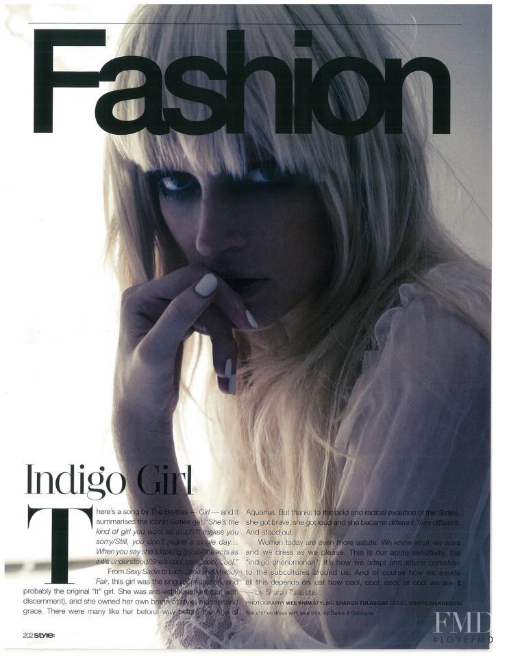 Quinta Witzel featured in Indigo Girl, September 2012