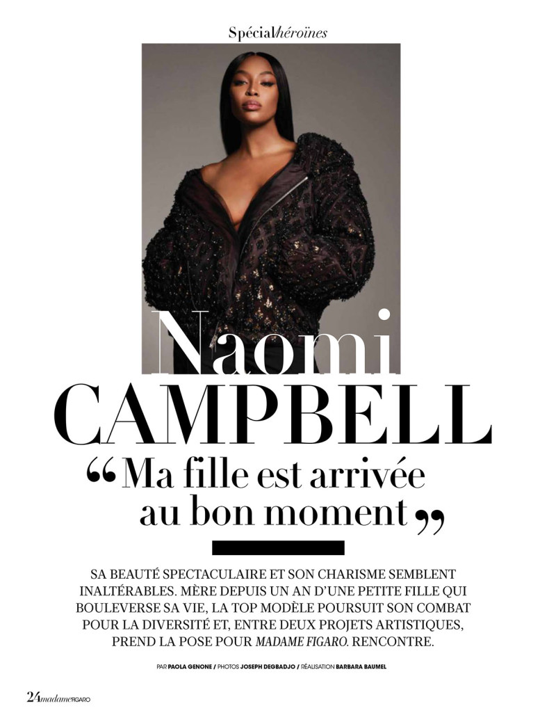 Naomi Campbell featured in Naomi Campbell “ma Fille Est Arrivée Au Bon Moment”, July 2022