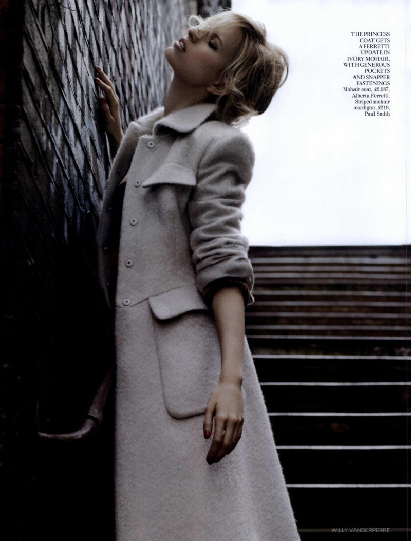 Karolina Kurkova featured in Coat Tales, August 2010