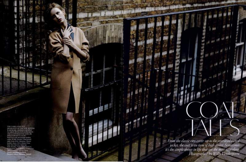 Karolina Kurkova featured in Coat Tales, August 2010