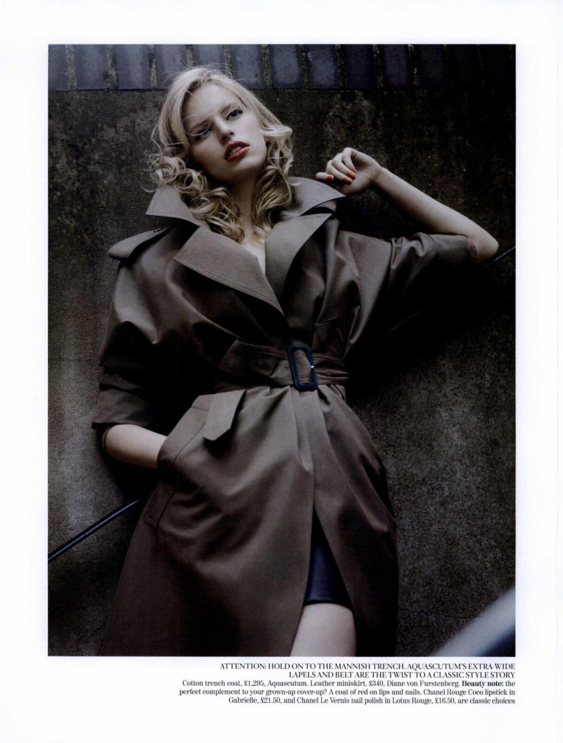 Karolina Kurkova featured in Coat Tales, August 2010