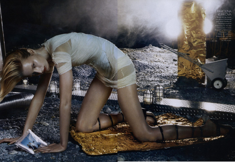 Karolina Kurkova featured in Supermodel Summer: Space Oddity, June 2003