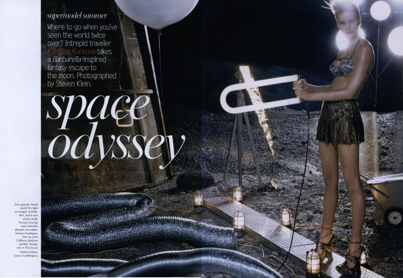 Karolina Kurkova featured in Supermodel Summer: Space Oddity, June 2003