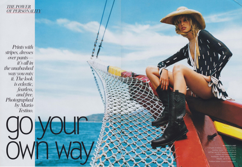 Karolina Kurkova featured in The Power of Personality: Go Your Own Way, March 2002