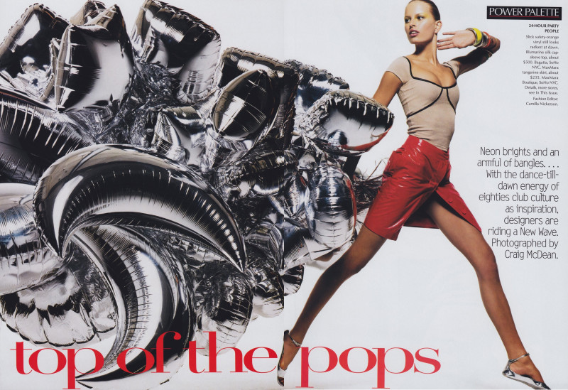 Karolina Kurkova featured in Power Palette: Top of the Pops, March 2003