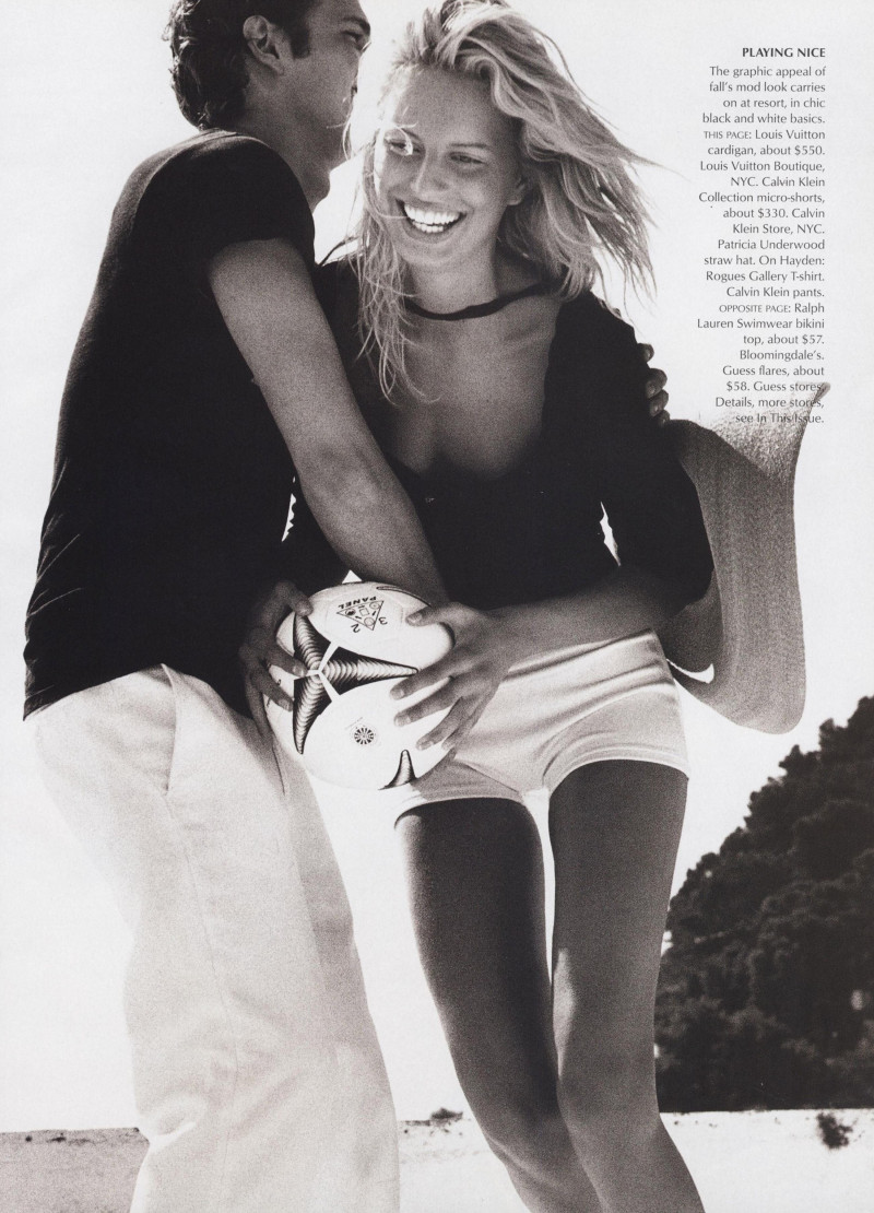 Karolina Kurkova featured in Packing for Paradise, December 2003