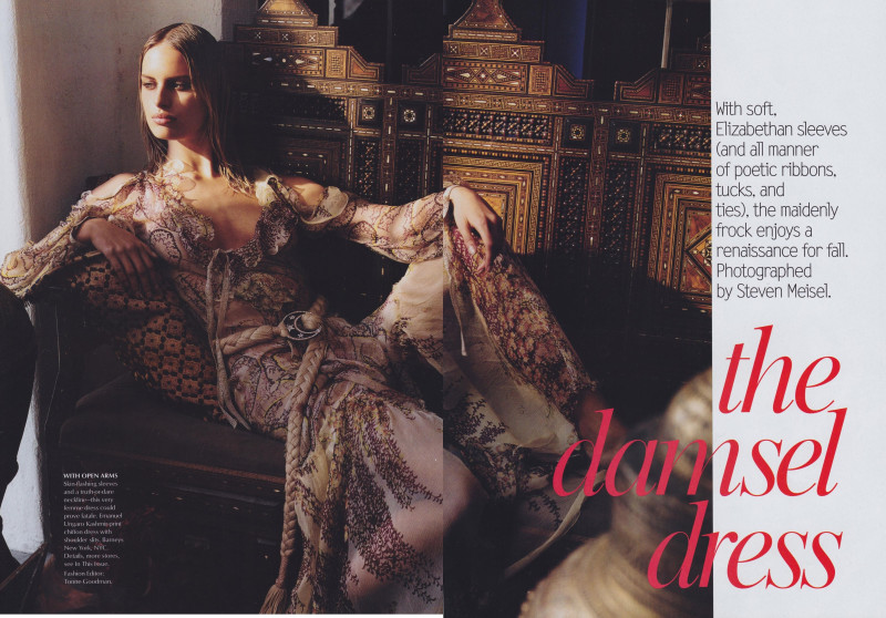 Karolina Kurkova featured in The Damsel Dress, July 2002