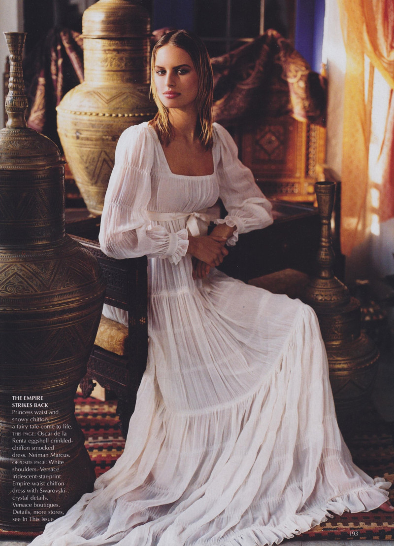 Karolina Kurkova featured in The Damsel Dress, July 2002