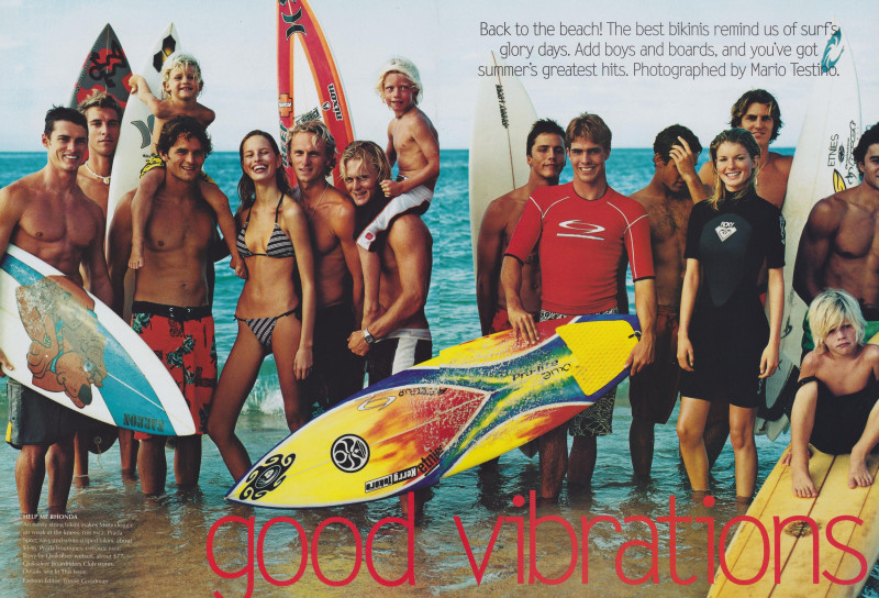 Karolina Kurkova featured in Good Vibrations, May 2001