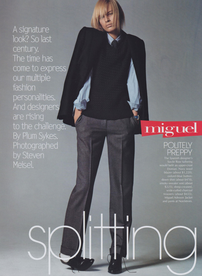 Karolina Kurkova featured in Splitting Image, July 2001