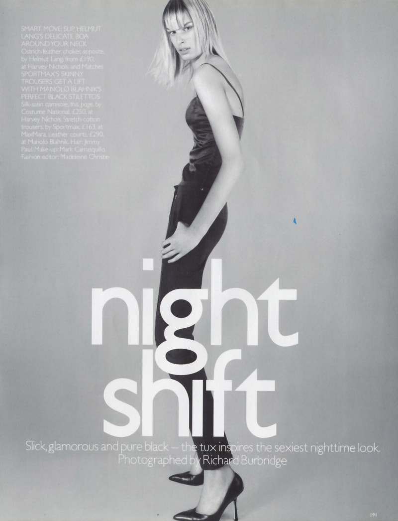 Karolina Kurkova featured in Night Shift, May 2001
