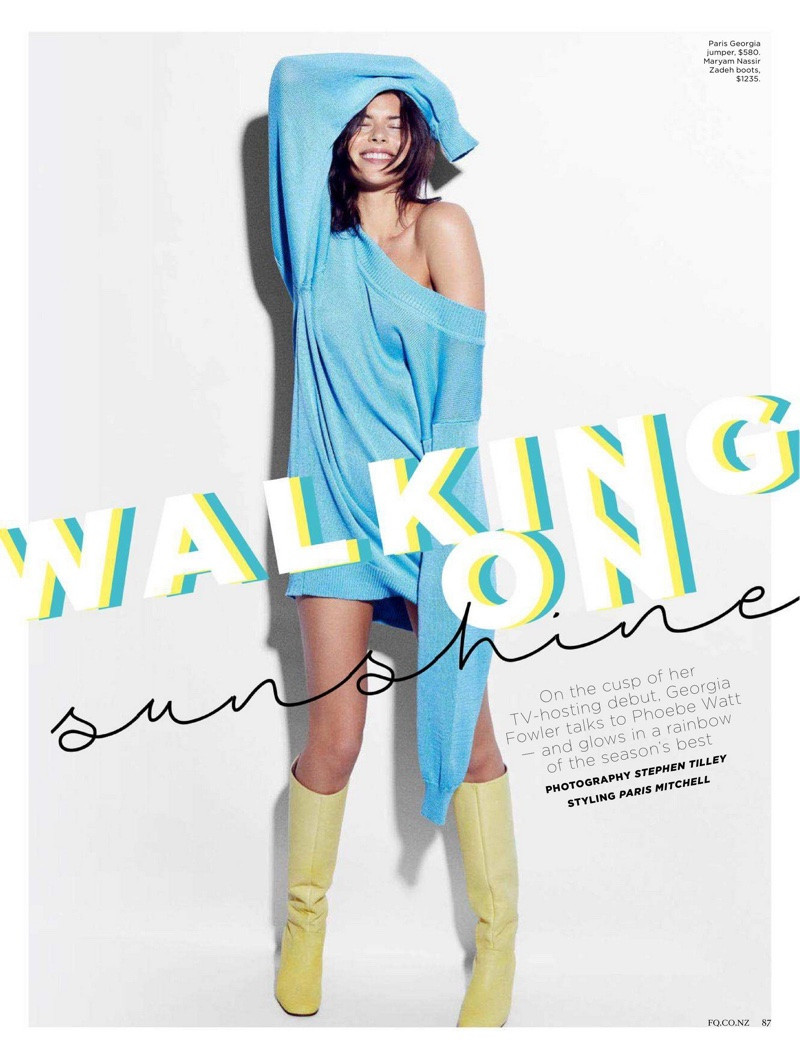 Georgia Fowler featured in Walking on Sunshine, March 2018