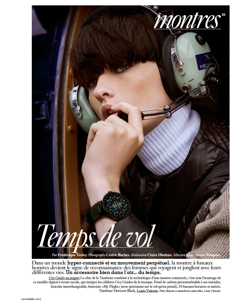 Lara Mullen featured in Temps De Vol, November 2017