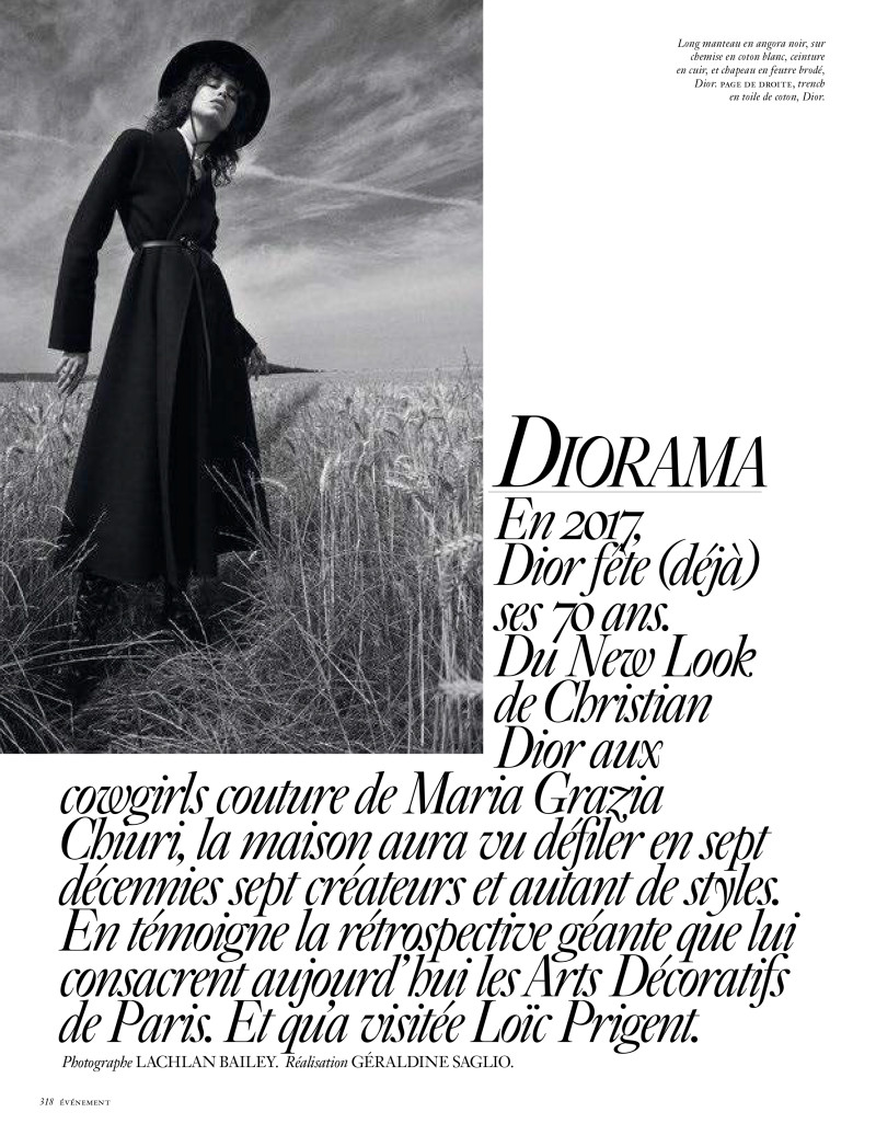 Mica Arganaraz featured in Diorama, October 2017