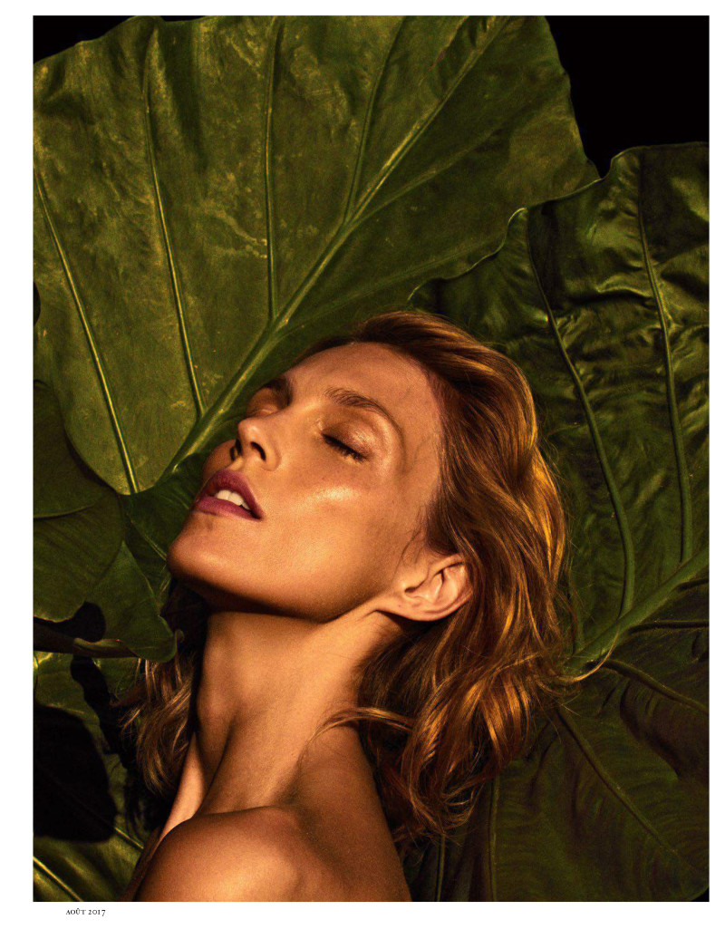 Anja Rubik featured in Bien-être Animal, August 2017