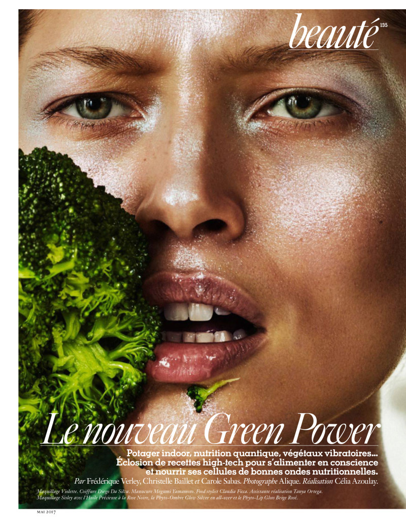 Hana Jirickova featured in La Nouveau Green Power, May 2017