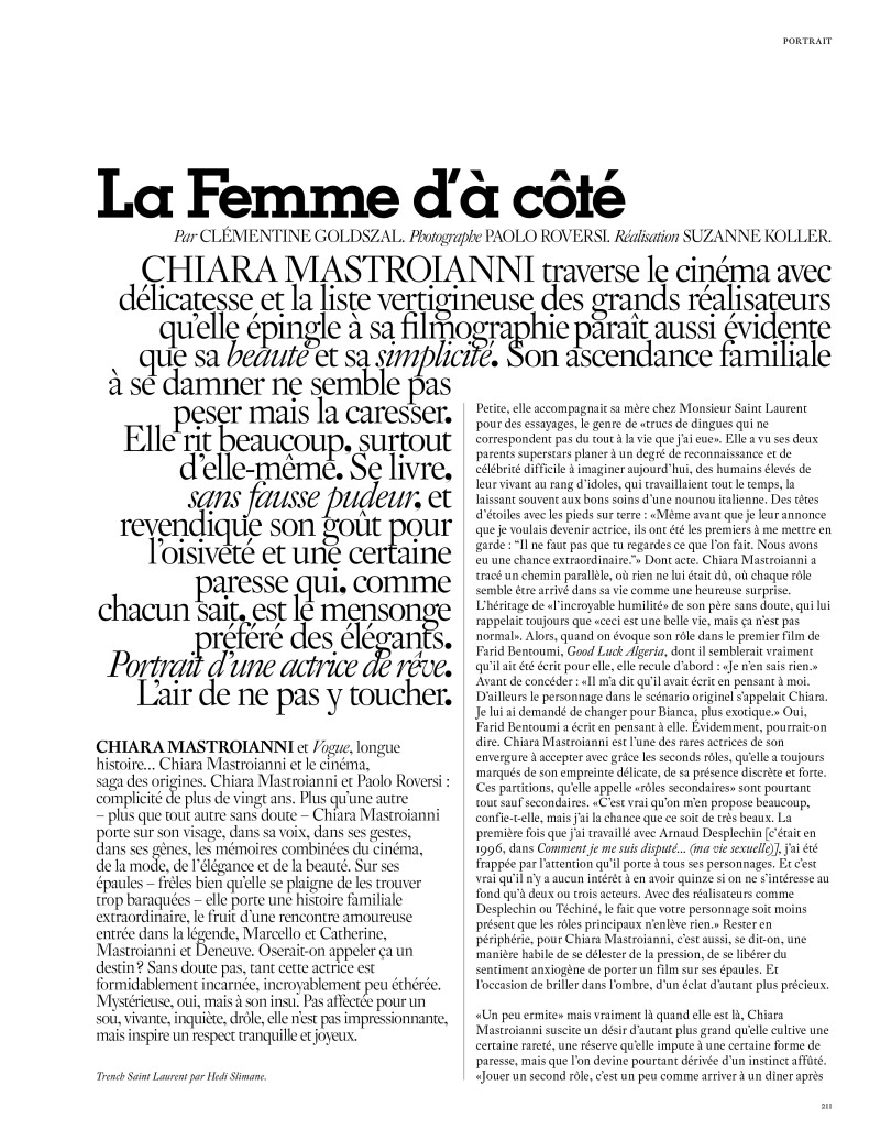 La Femme D\'à Côté, April 2016