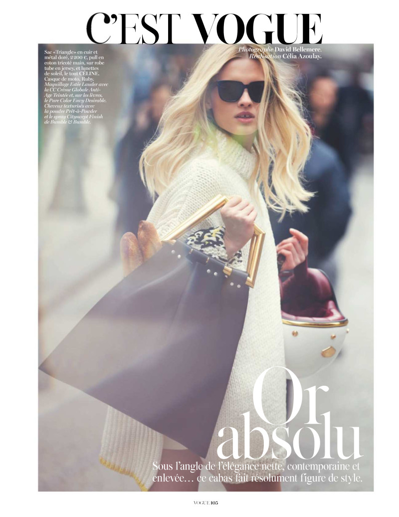 Lara Stone featured in C\'est Vogue, May 2014