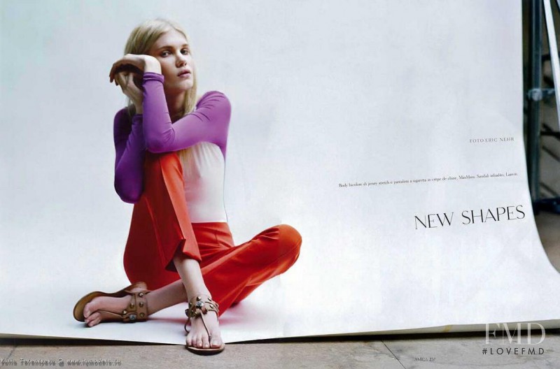 Yulia Terentieva featured in New Shapes, April 2011