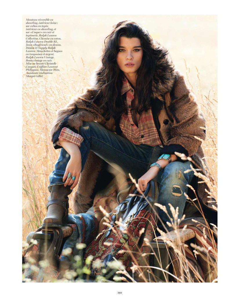 Crystal Renn featured in Macadam Cowboy, September 2013