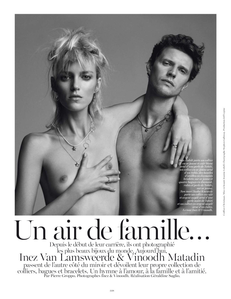 Anja Rubik featured in Un Air De Famille, October 2013