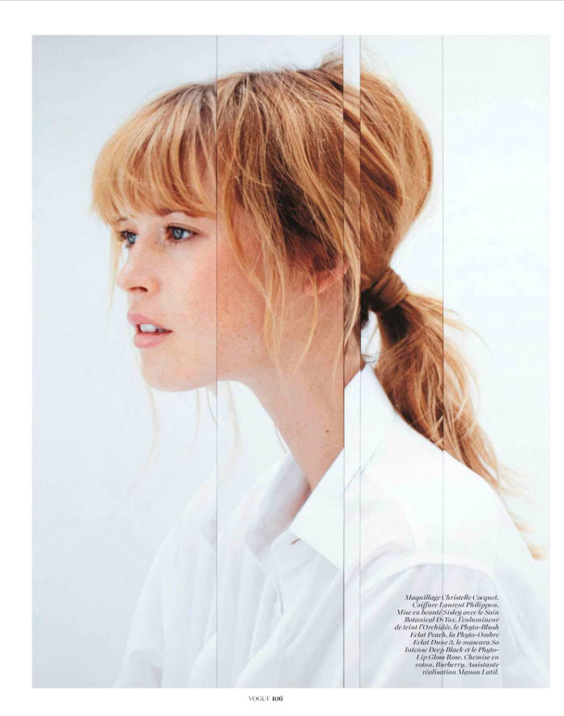 Franziska von Tschurtschenthaler featured in Temps De Pause, April 2013