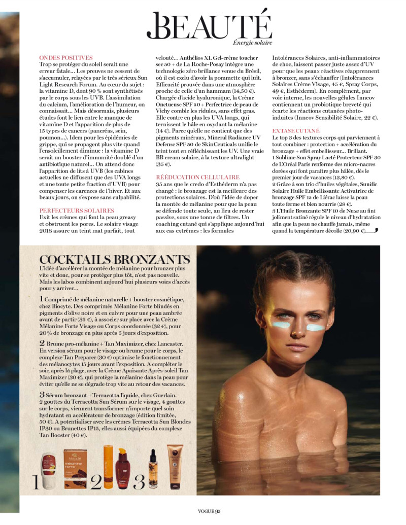 Edita Vilkeviciute featured in Énergie Solaire, May 2013