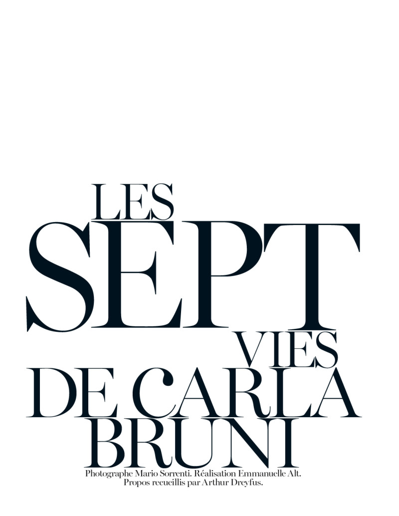 Carla Bruni featured in Les Sept Vies De Carla Bruni, December 2012