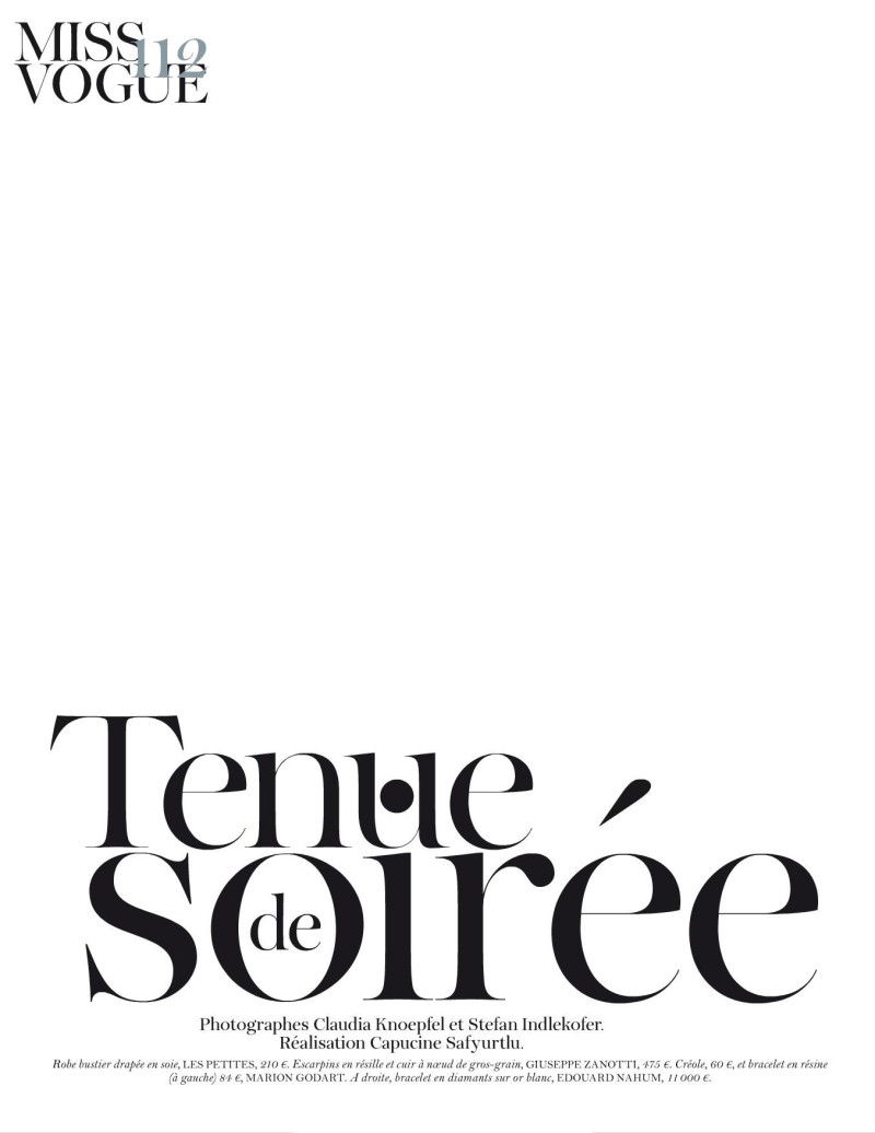 Kendra Spears featured in Tenue De Soirée, May 2012