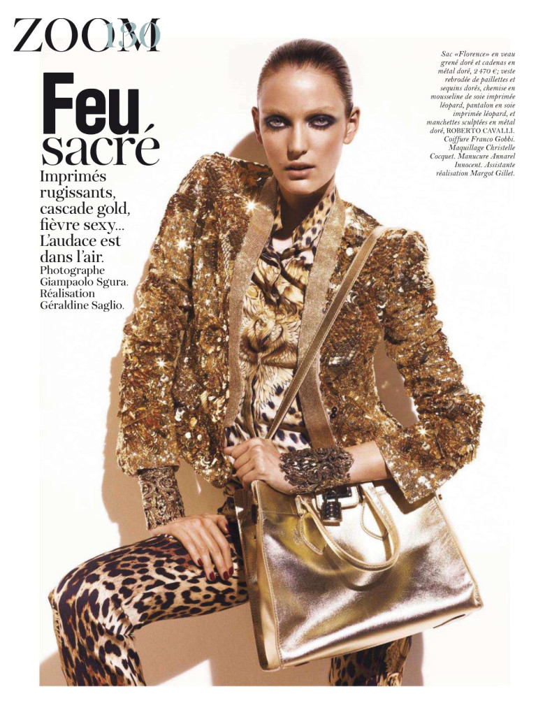 Snejana Onopka featured in Vogue Zoom, April 2012