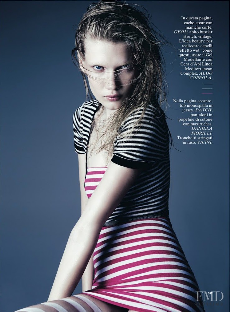 Yulia Terentieva featured in Righe libere, April 2010