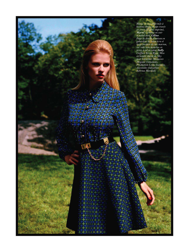 Lara Stone featured in Central Park, November 2011