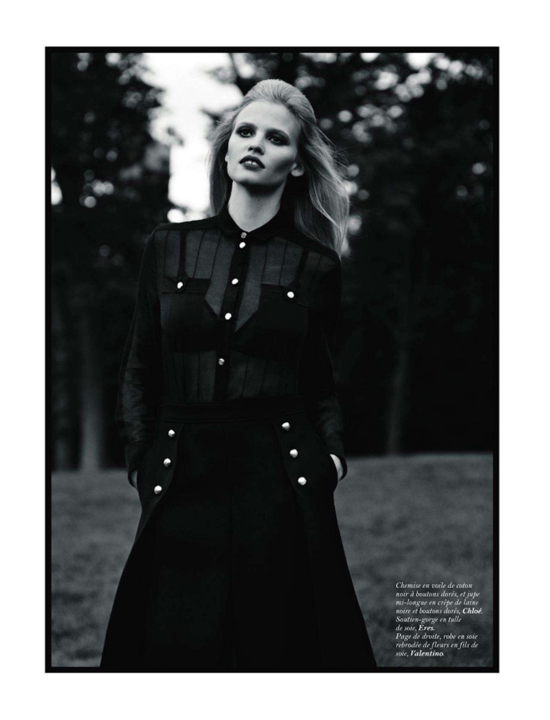 Lara Stone featured in Central Park, November 2011