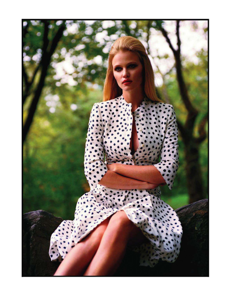 Lara Stone featured in Central Park, November 2011