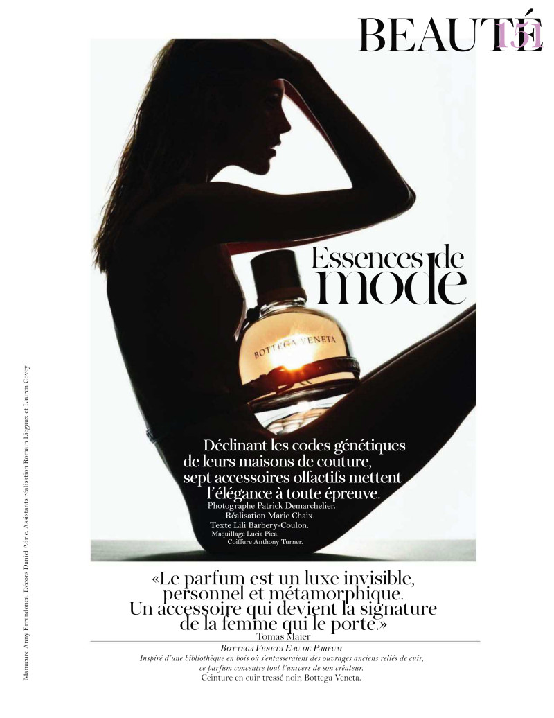 Anja Rubik featured in Essences De Mode, October 2011