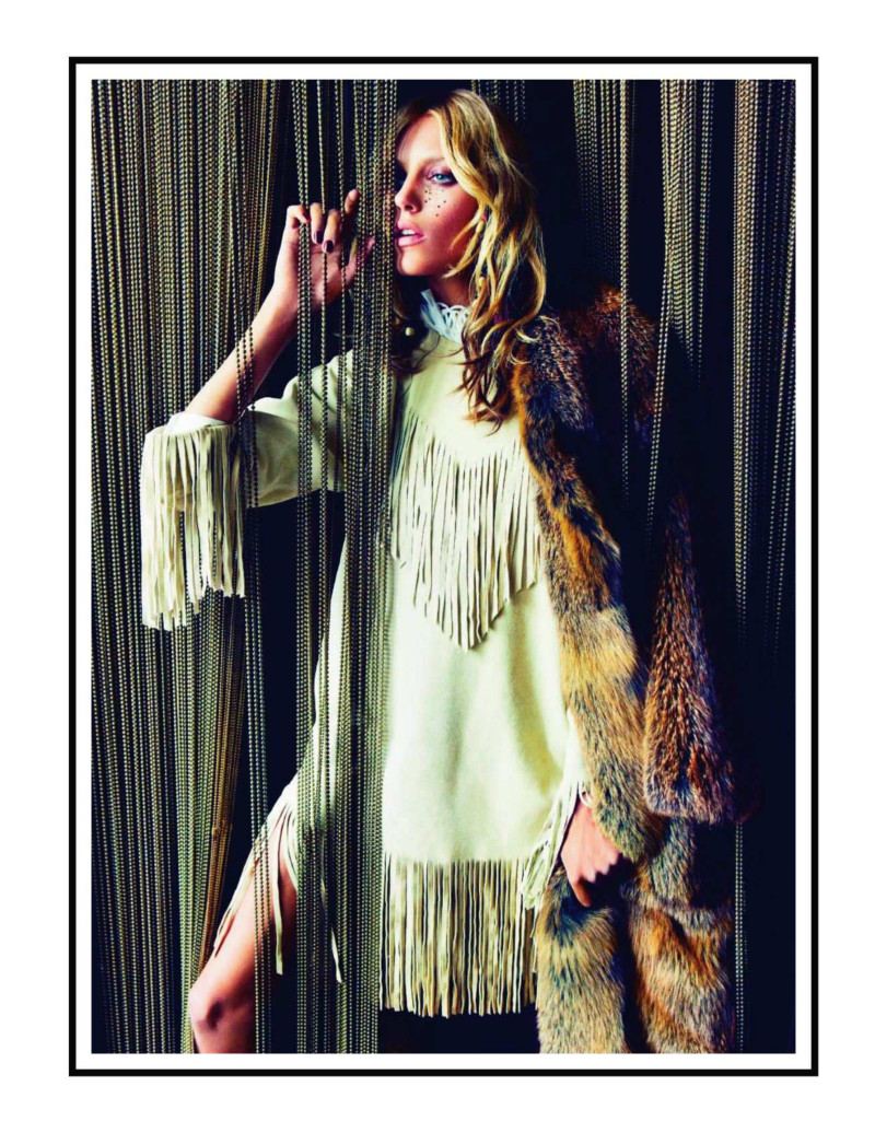 Anja Rubik featured in Hippie Living, September 2011