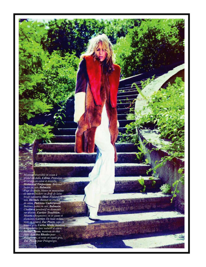 Anja Rubik featured in Hippie Living, September 2011