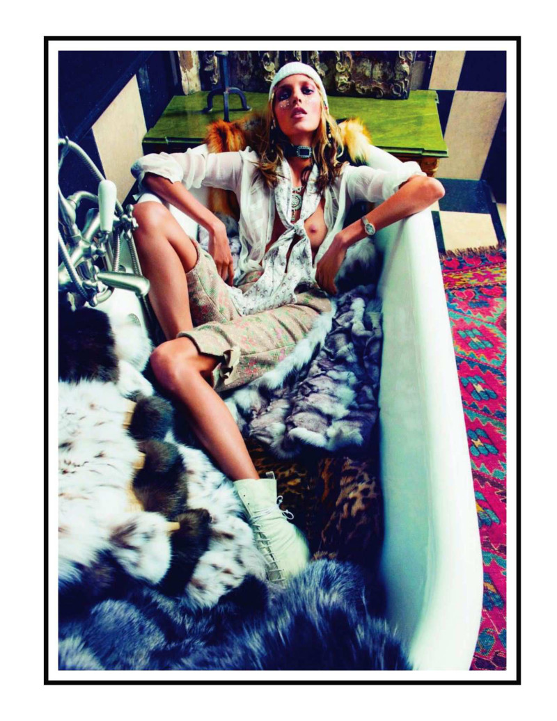 Anja Rubik featured in Hippie Living, September 2011