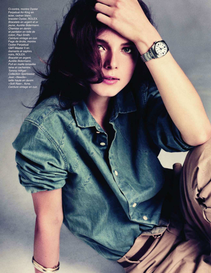 Anna de Rijk featured in A Fleur De Peau, September 2011