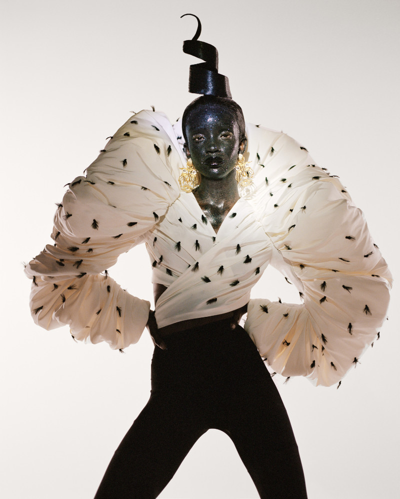 Maty Fall Diba featured in Schiaparelli, July 2022