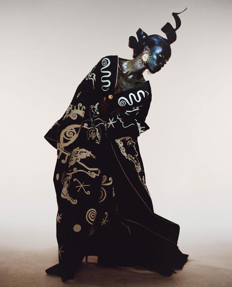 Maty Fall Diba featured in Schiaparelli, July 2022