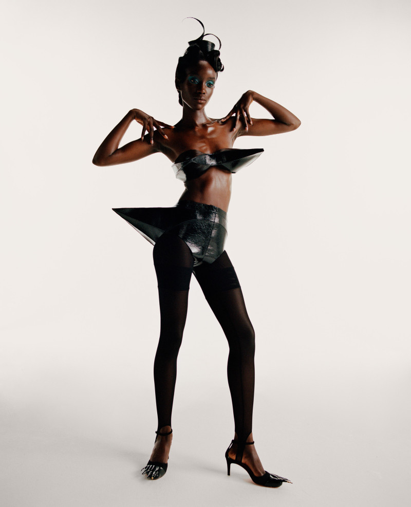 Maty Fall Diba featured in Schiaparelli, July 2022