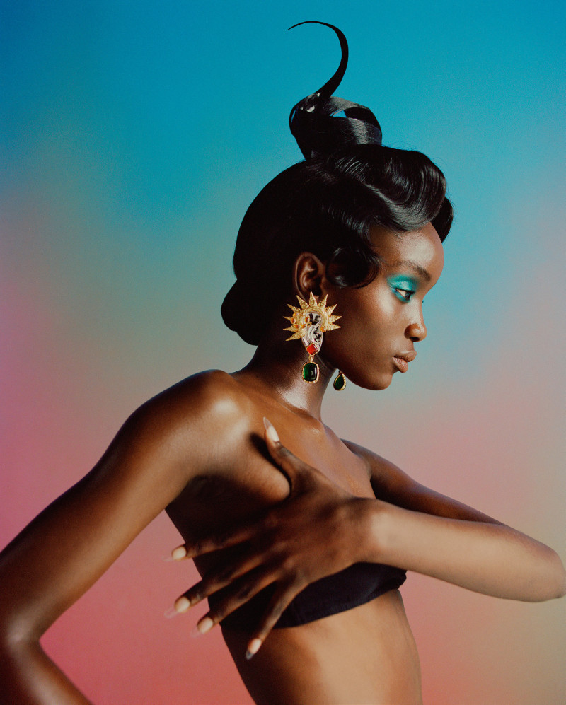 Maty Fall Diba featured in Schiaparelli, July 2022